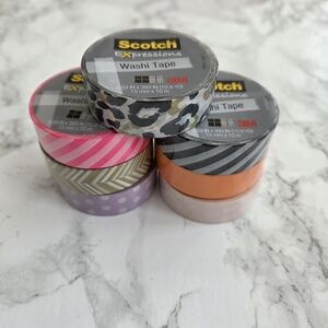 7 Decorative Scotch Washi Tape - Multicolor